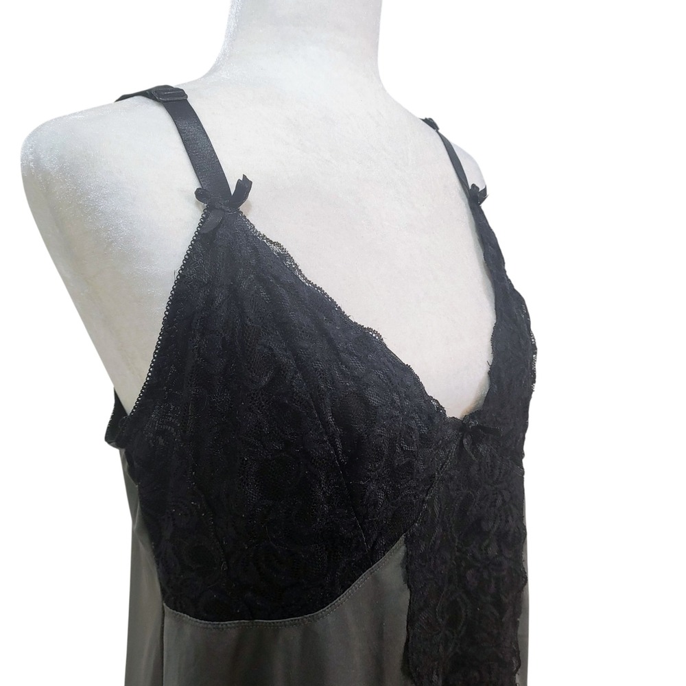 Torrid Gray Lace Trim Babydoll Slip Nightie Plus Size Curvy Sexy Boudoir 2X - Picture 6 of 11